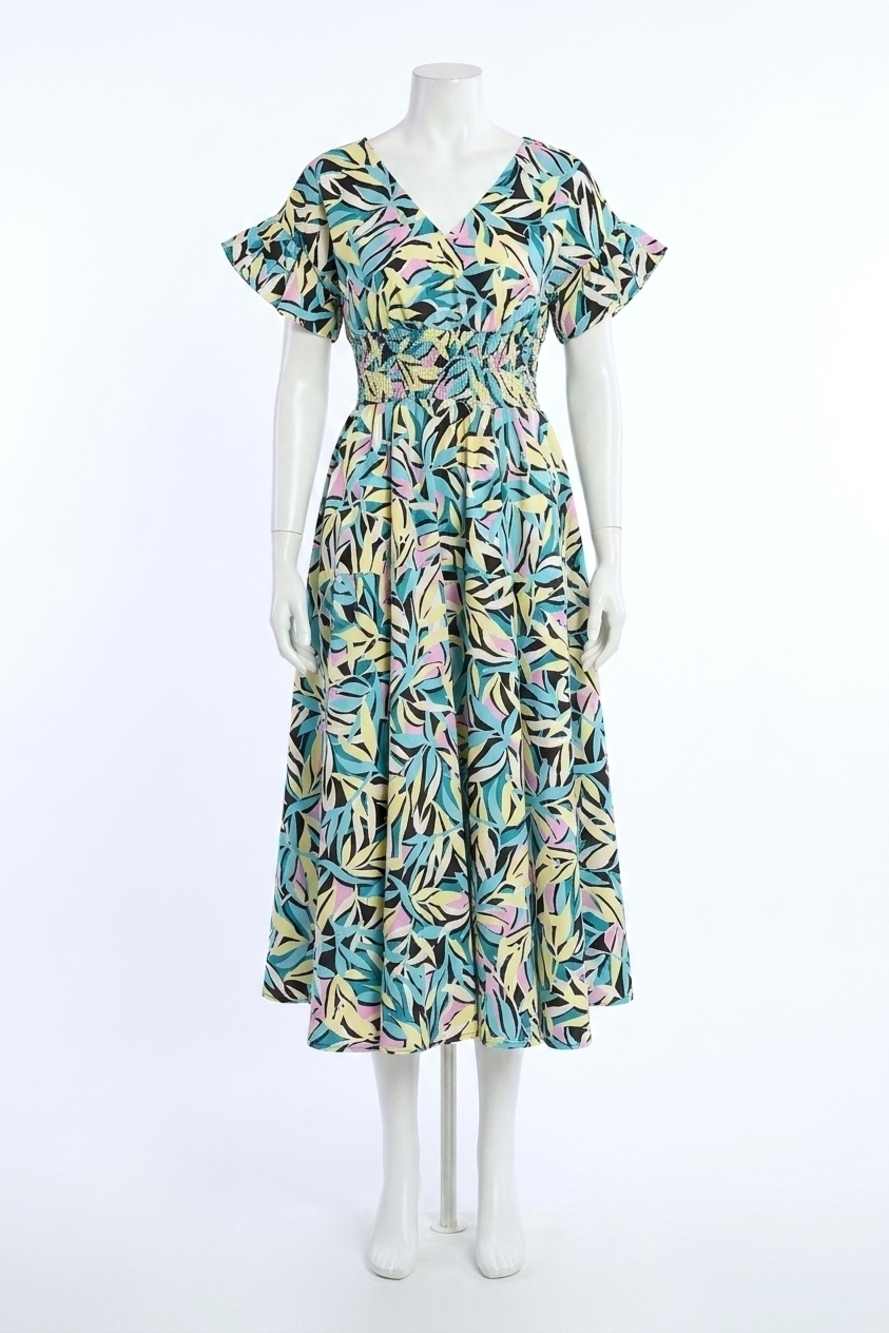 NEW MOLLY BRACKEN thailand midi dress in black cobra